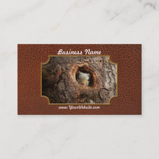Carte De Visite Animal - Squirl - I'm not shy I'm an introvert (Devant)