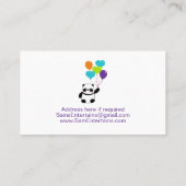 Carte De Visite Animateur de la fête des enfants (Dos)