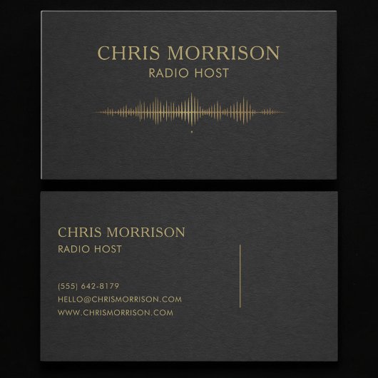 Carte De Visite Animateur de radio