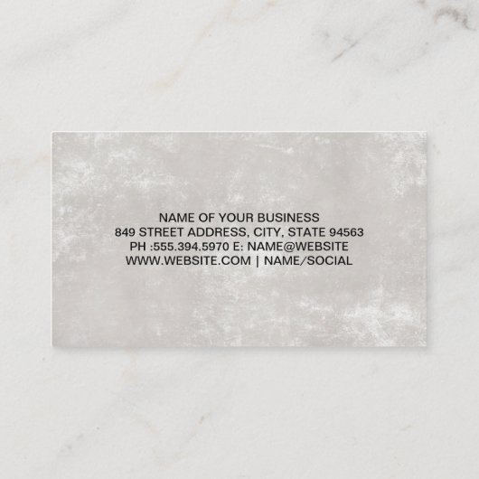 Carte De Visite Animateur | Logo de chien (Dos)