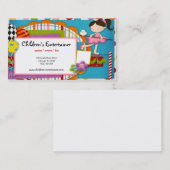 Carte De Visite Animateur pour enfants (Devant / Derrière)