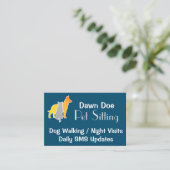 Carte De Visite Animaux assis (Debout devant)