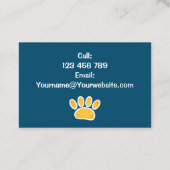 Carte De Visite Animaux assis (Dos)