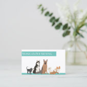 Carte De Visite Animaux assis Chien Chat Entraînement Grossiste Ga (Debout devant)