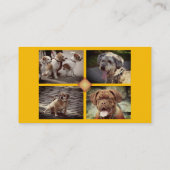 Carte De Visite Animaux assis 🐾 Dogfather Chien Walker Fiable (Dos)