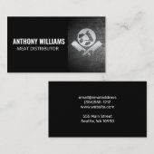 Carte De Visite Animaux Boucher Couteau Chef Logo (Devant / Derrière)