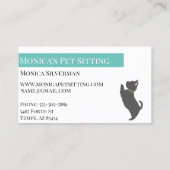 Carte De Visite Animaux de compagnie assis Chiens de formation Gro (Dos)