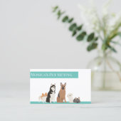 Carte De Visite Animaux de compagnie assis Chiens de formation Gro (Debout devant)