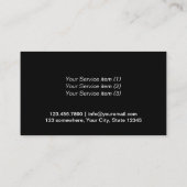 Carte De Visite Animaux de compagnie assis Soins pour animaux de c (Dos)