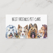 Carte De Visite Animaux de compagnie Chien Groomer Chat Animaux de (Devant)