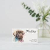 Carte De Visite Animaux de compagnie Chien Labrador Retriever Wate (Debout devant)