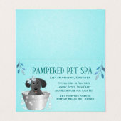 Carte De Visite Animaux de compagnie dans le lave-vaisselle (Extérieur déplié)