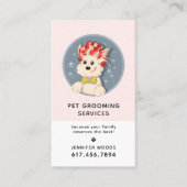 Carte De Visite Animaux de compagnie de dessin moderne avec rendez (Devant)