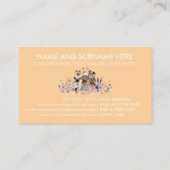 Carte De Visite Animaux de compagnie marcheur chien soins orange (Dos)