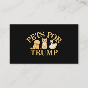 Carte De Visite Animaux de compagnie pour Trump : montrer son sout