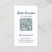 Carte De Visite Animaux de compagnie Salon de soins Boutique Itali (Dos)