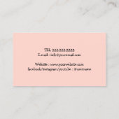 Carte De Visite Animaux de compagnie Sitter Cute Furry Paw Heart C (Dos)