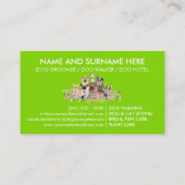 Carte De Visite Animaux de compagnie Sitter Walker chien de garde  (Dos)