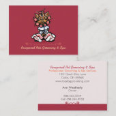 Carte De Visite Animaux de compagnie Spa Chien Groomer Entreprise  (Devant / Derrière)