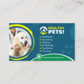 Carte De Visite Animaux de compagnie, Vétérinaire, Vétérinaire, Cl (Dos)