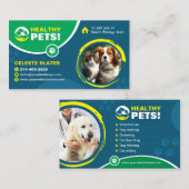 Carte De Visite Animaux de compagnie, Vétérinaire, Vétérinaire, Cl (Devant / Derrière)