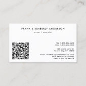 Carte De Visite Animaux de ferme Cow Cog Poulet Pays QR Code (Dos)