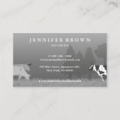 Carte De Visite Animaux de ferme Cow Ox fermier (Dos)