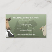 Carte De Visite Animaux de ferme Paysage Verdure (Dos)