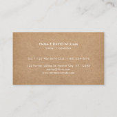 Carte De Visite Animaux de ferme rustiques Cow Cog Poulet Aquarell (Dos)