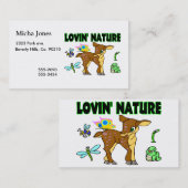 Carte De Visite Animaux de nature de Lovin (Devant / Derrière)