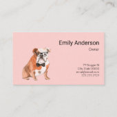 Carte De Visite Animaux domestiques assis, Chien assis, Animaux do (Dos)