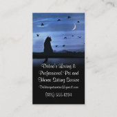 Carte De Visite Animaux domestiques et professionnels assis à la m (Devant)