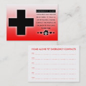 Carte De Visite animaux domestiques seuls (Devant / Derrière)