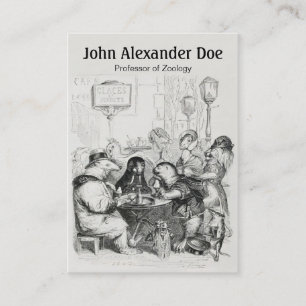 Carte De Visite Animaux recueillant au café de Paris - zoologiste