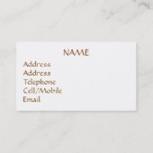 CARTE DE VISITE ANIMAUX SAUVAGES - GORILLAS (Dos)