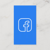 Carte De Visite Animaux sociaux Facebook Chien Photo QR Code (Dos)