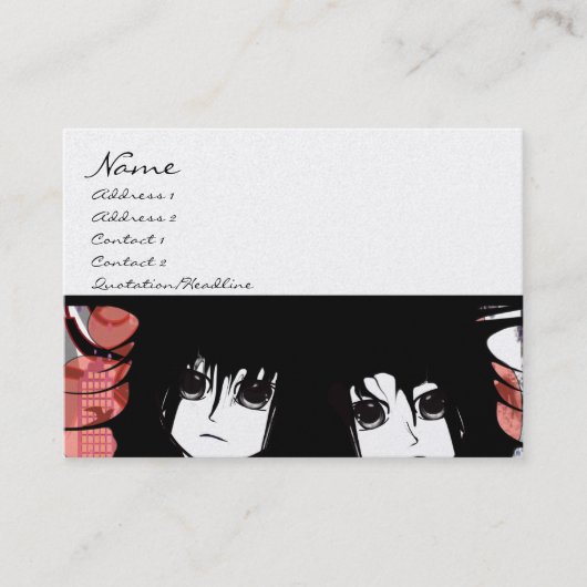 Carte De Visite Anime - (Devant)