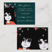 Carte De Visite Anime Girls (Devant / Derrière)