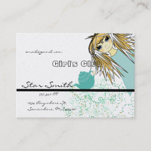 Carte De Visite Anime Girl's Club - - Customisé