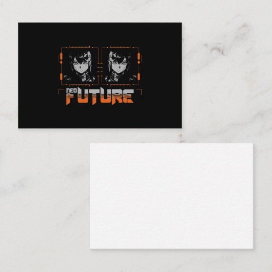 Carte De Visite Anime mécha filles (Devant / Derrière)