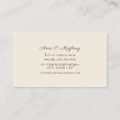 Carte de visite Anna's Hummingbird (Dos)