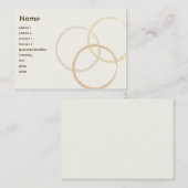 Carte De Visite Anneaux - Chubby (Devant / Derrière)