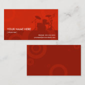 Carte De Visite anneaux de batteur (Devant / Derrière)