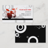 Carte De Visite anneaux de batteur (Devant / Derrière)