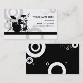 Carte De Visite anneaux de batteur (Devant / Derrière)