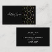 Carte De Visite Anneaux d'or 2 (Devant / Derrière)