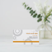 Carte De Visite anneaux oranges (Debout devant)