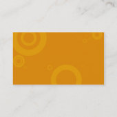 Carte De Visite anneaux oranges (Dos)