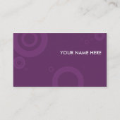 Carte De Visite anneaux pourpres (Dos)
