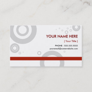Carte De Visite anneaux rouges